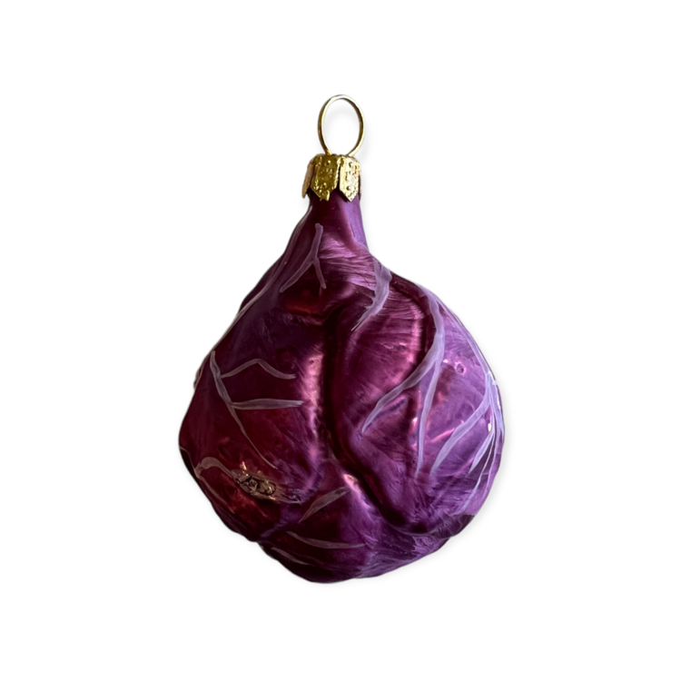 Christmas Ornament Brussels Sprout Purple