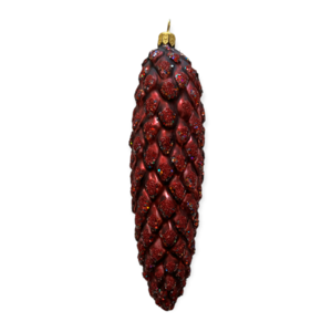 Christmas Decoration Slender Cone Red