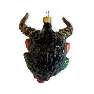 Kerstbal Krampus Rood