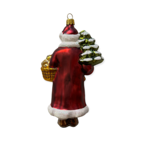 Christmas Ornament Santa with Basket