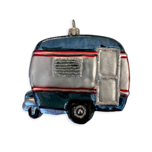 Kerstbal  Caravan  Blauw