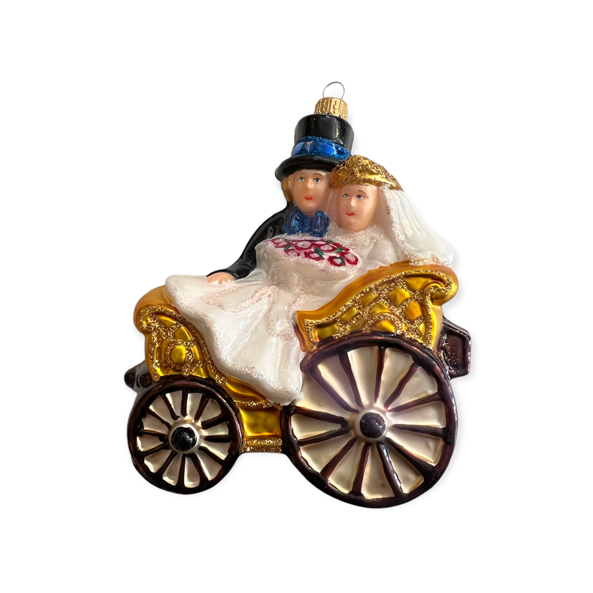 Bride and groom christmas bauble deals