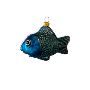 Christmas Decoration Fish Dark Blue