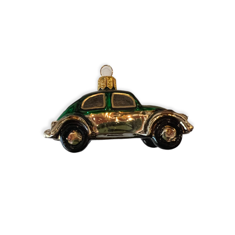 Christmas Ornament VW Beetle Green
