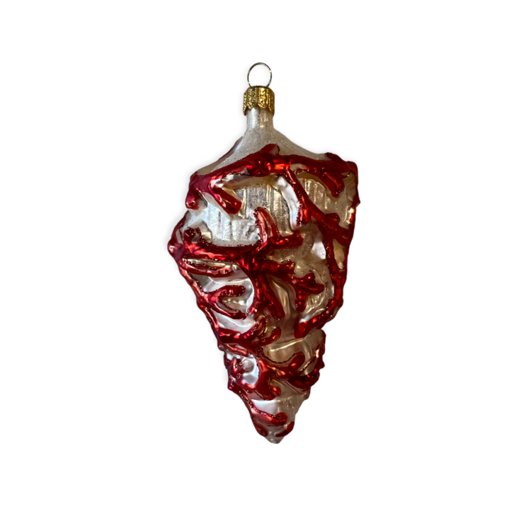 Christmas Ornament Shell with Coral