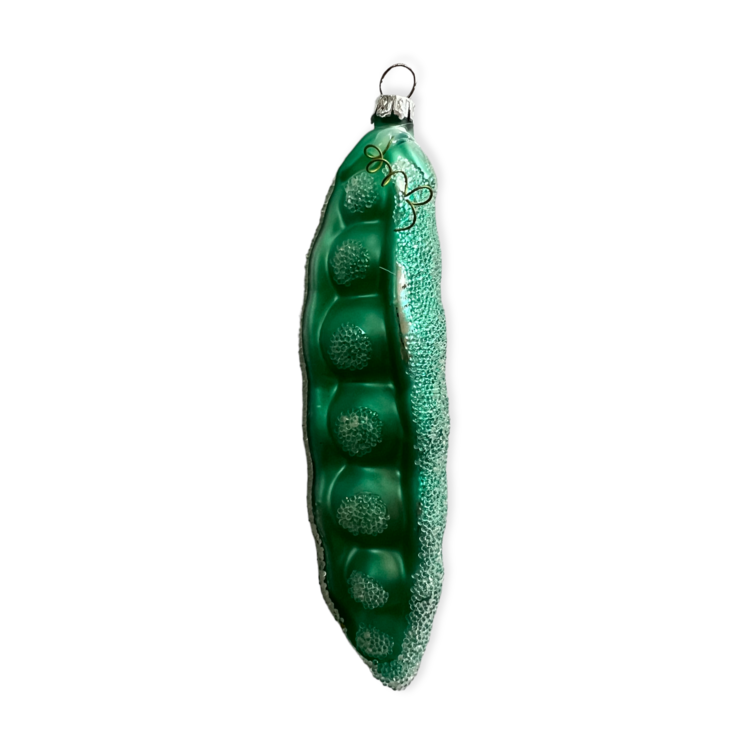 Christmas Ornament Peas Dark Green