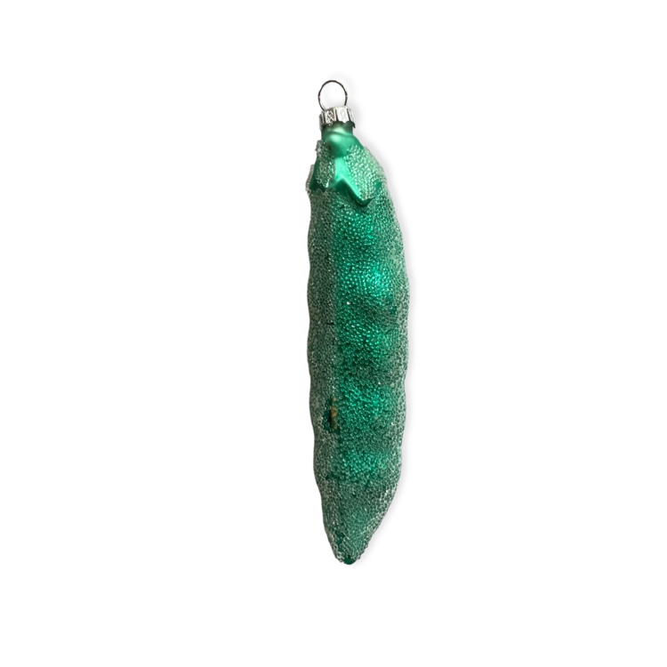 Christmas Ornament Peas Dark Green
