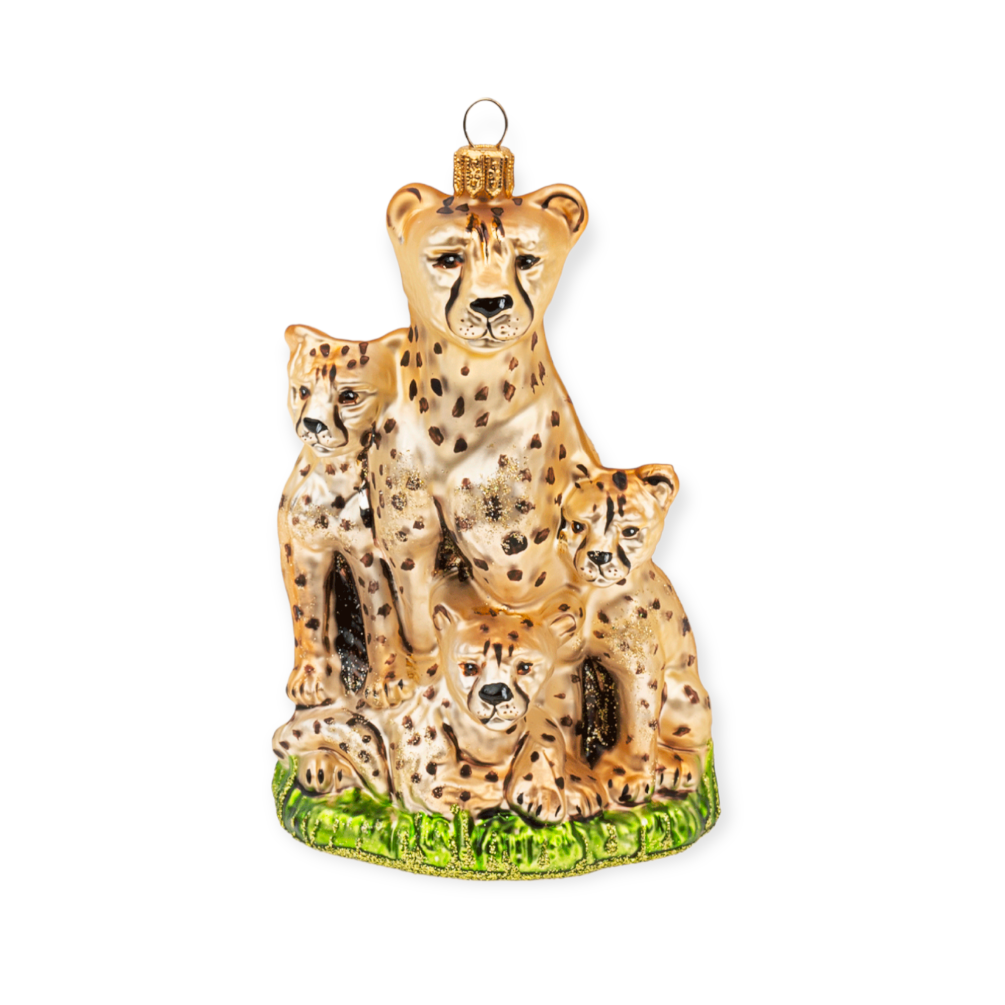 Cheetah Christmas Ornament Porcelain