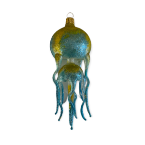 Christmas Ornament Medusa Jellyfish Blue