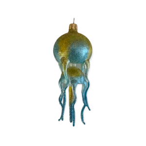 Christmas Ornament Medusa Jellyfish Blue
