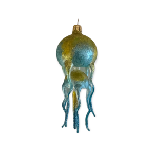 Kerstbal Medusa Kwal Blauw