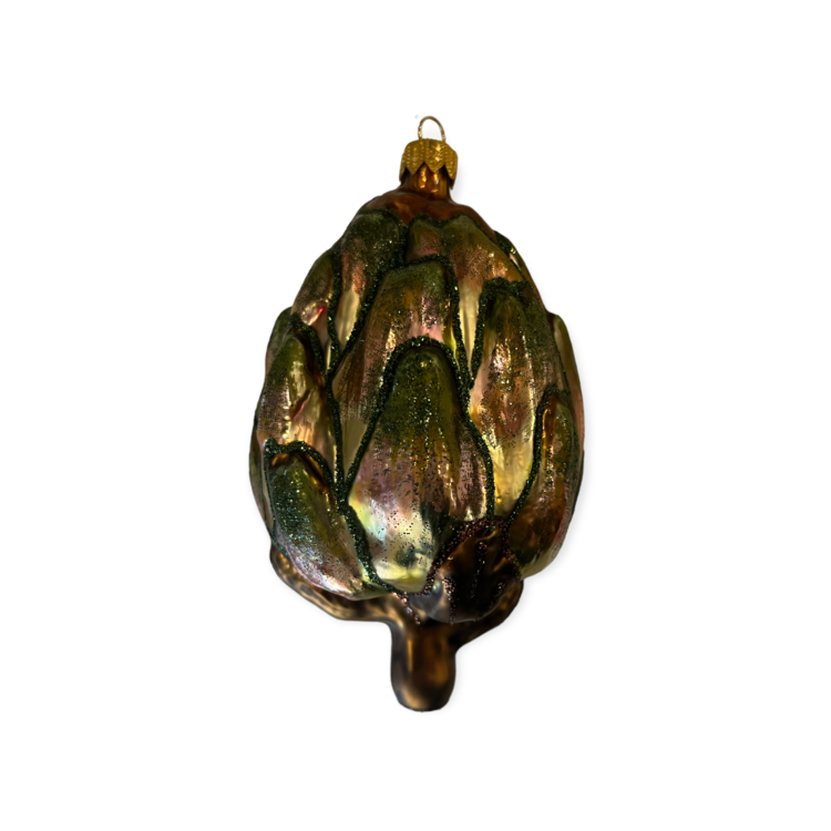 Christmas Ornament Large Artichoke Shiny