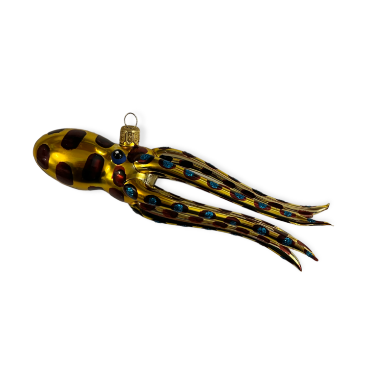 Christmas Ornament Yellow Squid