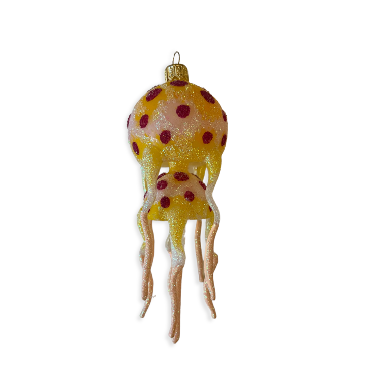 Christmas Ornament Medusa Jellyfish Yellow