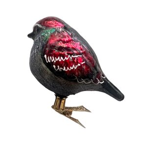 Christmas Ornament Chubby Strawberry Finch