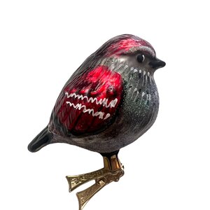 Christmas Ornament Chubby Strawberry Finch