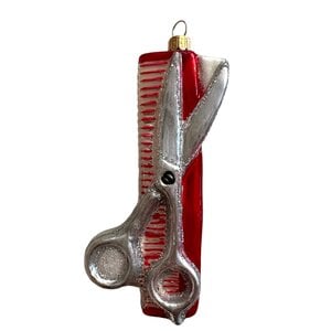 Christmas Decoration Scissors with Comb