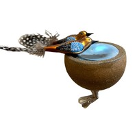 Christmas Decoration Drinking Jay Birds