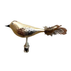 Christmas Ornament Brown-White Bird