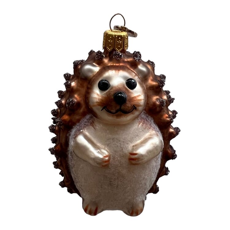 Christmas Ornament Hedgehog with Berries