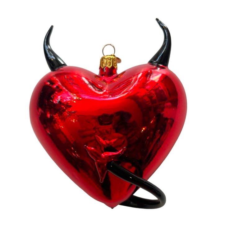 Christmas Ornament Devilish Heart