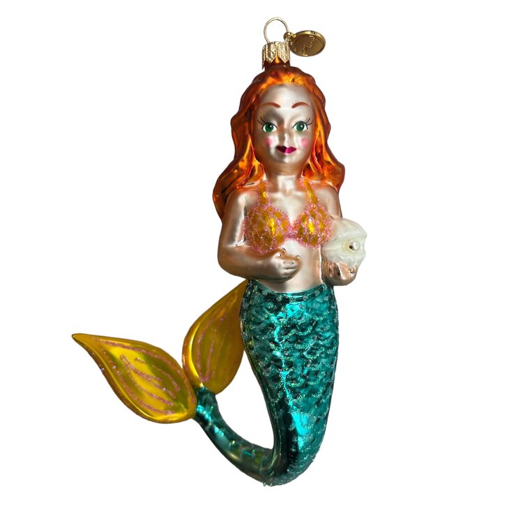 Christmas Ornament Blue Mermaid