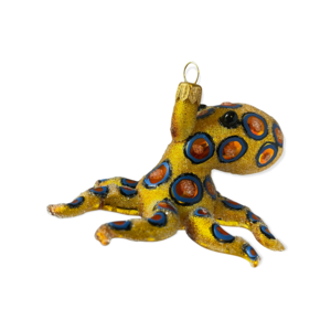 Christmas Ornament Octopus Yellow