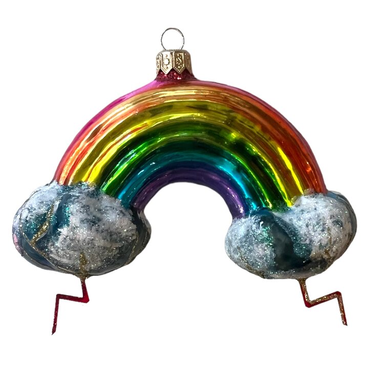 Christmas Ornament Rainbow with Lightning