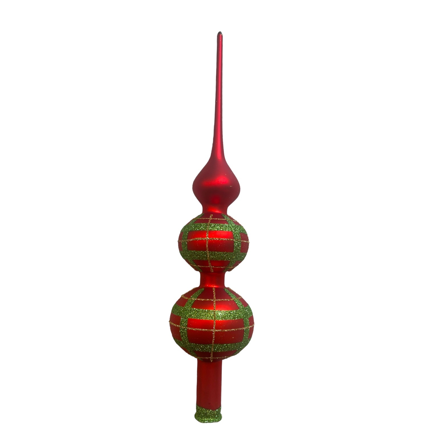 Tree Top Checkered Red - The Vintage Christmas Company