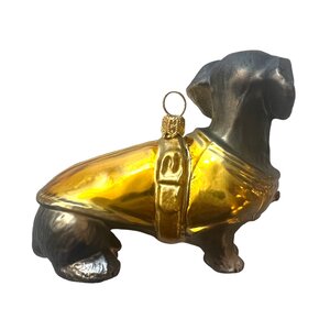 Christmas Ornament Little Dachshund in Golden Coat