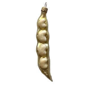 Christmas Decoration Pea Pod White