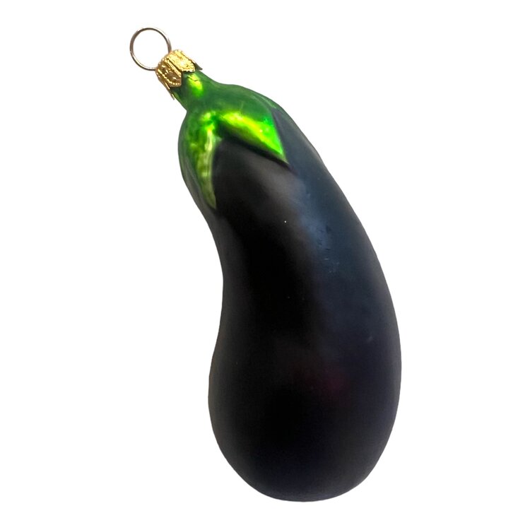 Kerstbal Kleine Aubergine