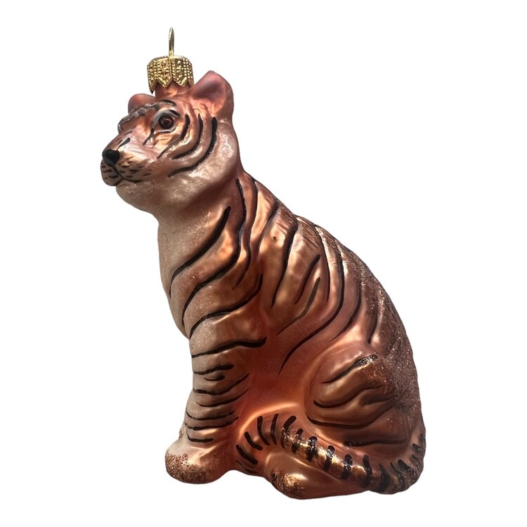Christmas Ornament Tiger Sitting