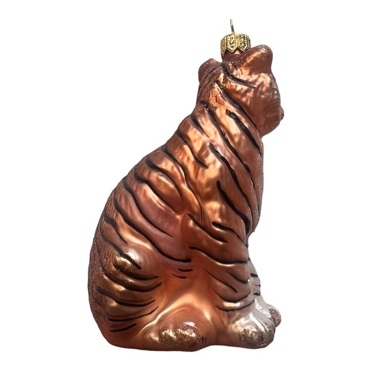 Christmas Ornament Tiger Sitting