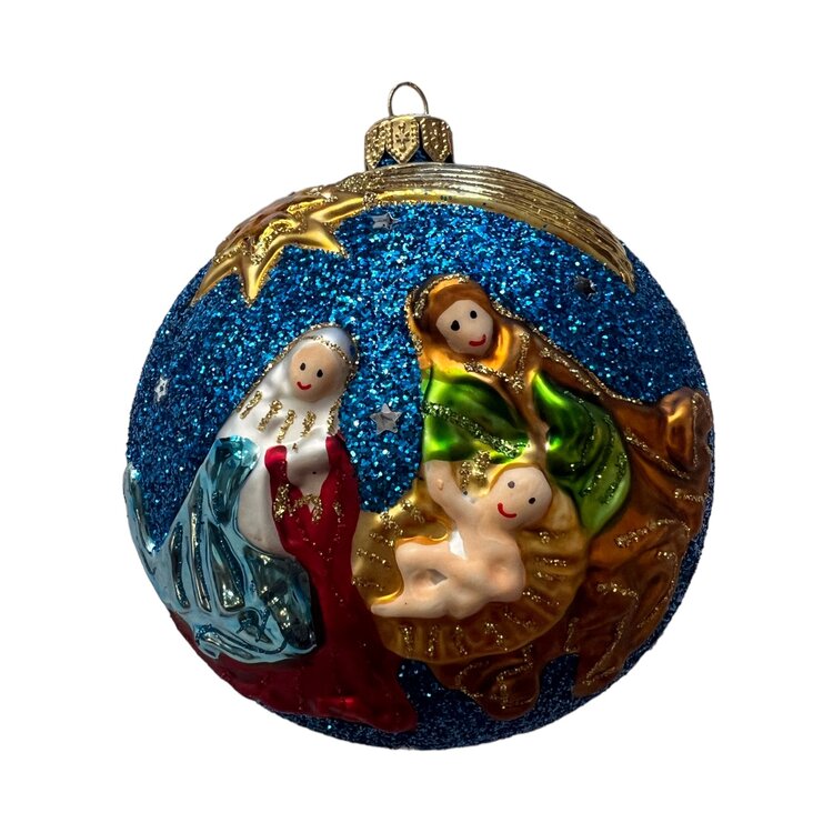 Christmas Ornament with Nativity Scene