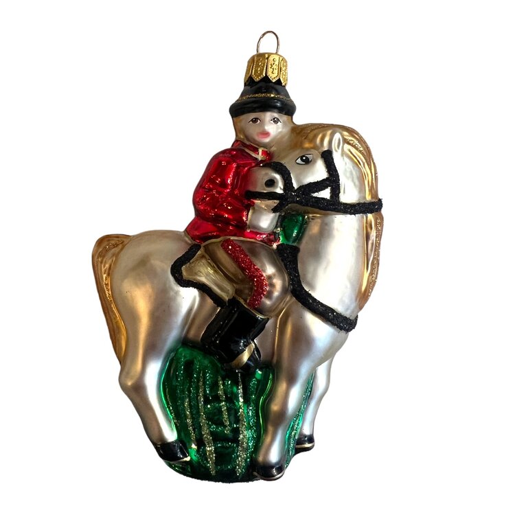 Christmas Ornament Rider on Horseback