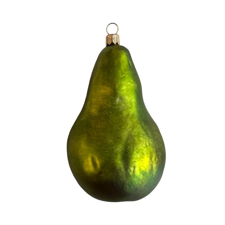 Christmas Ornament Pear Half Large