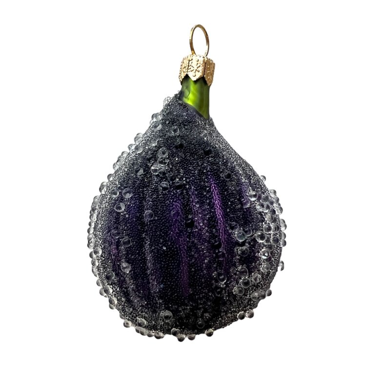 Christmas Ornament Fig Frosted