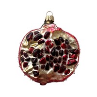 Kerstbal Halve Granaatappel Frosted