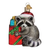 Christmas Decoration Raccoon Bandit