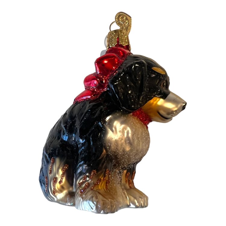 Christmas Ornament Bernedoodle Puppy