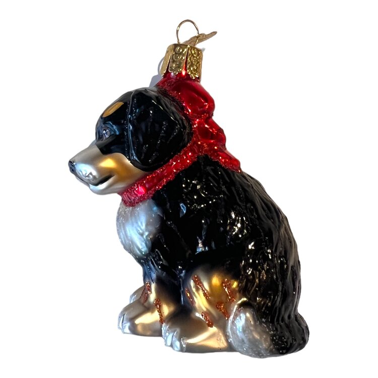 Christmas Ornament Bernedoodle Puppy