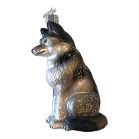 Kerstbal Zittende Wolf