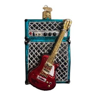 Christmas Decoration Electric Guitar and Amp