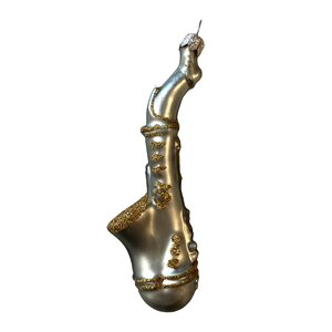 Kerstbal Sax Zilver