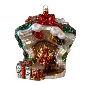 Christmas Ornament Hearth with Presents