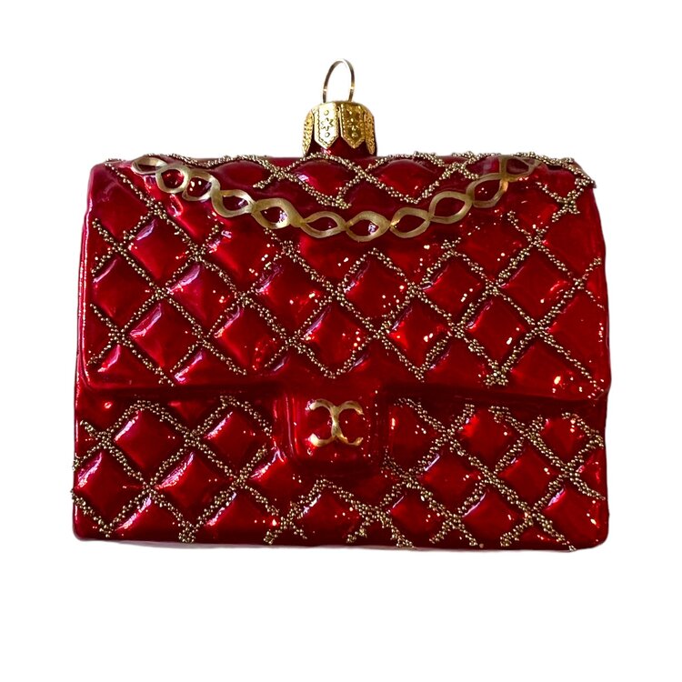 Christmas Ornament Handbag Red