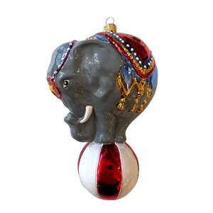 Christmas Ornament Circus Elephant Large