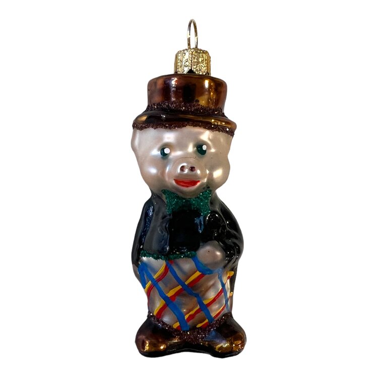 Christmas Ornament Piggy Boy Mini