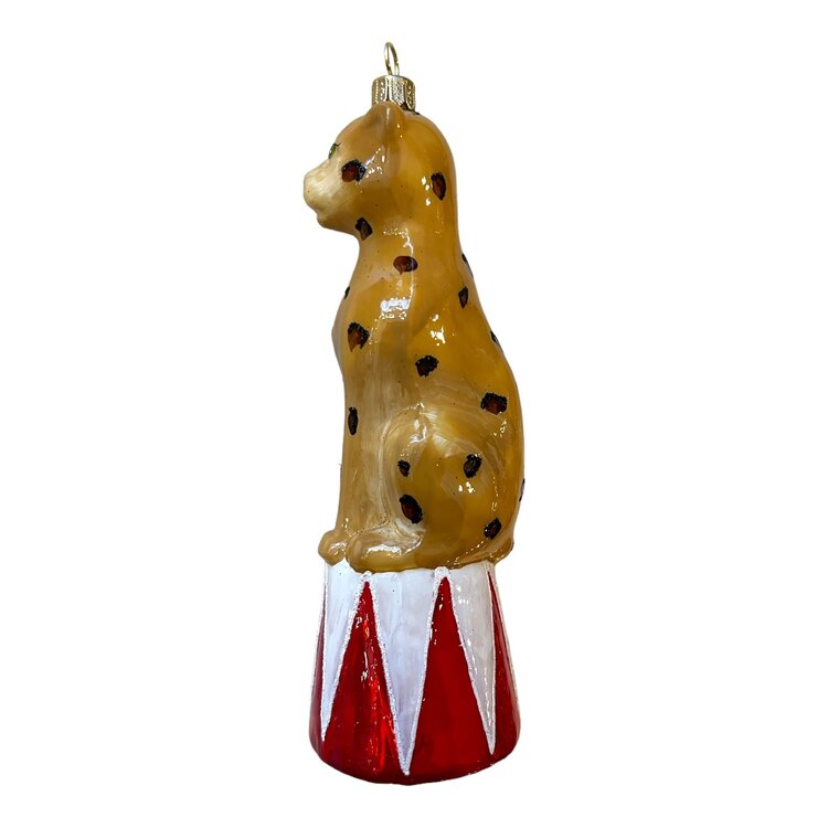 Christmas Ornament Circus Leopard Shiny
